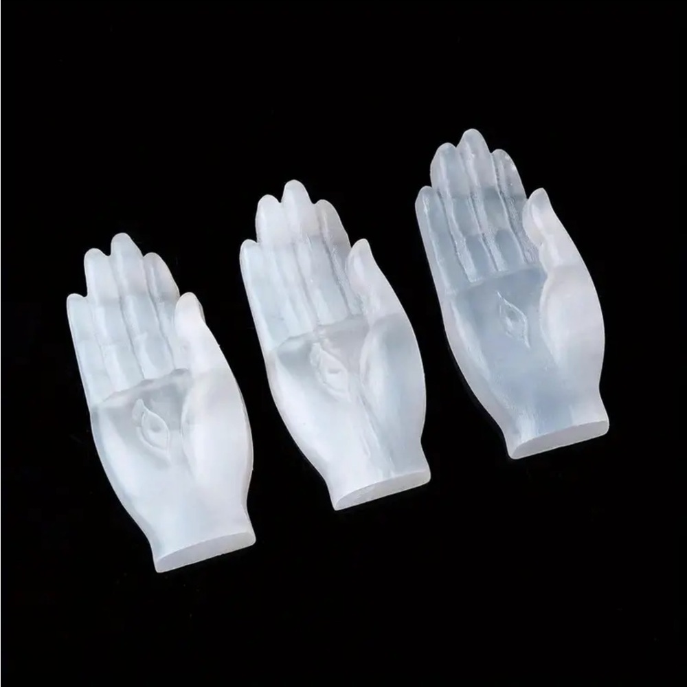 Reiki Charger Selenite Hand View 4